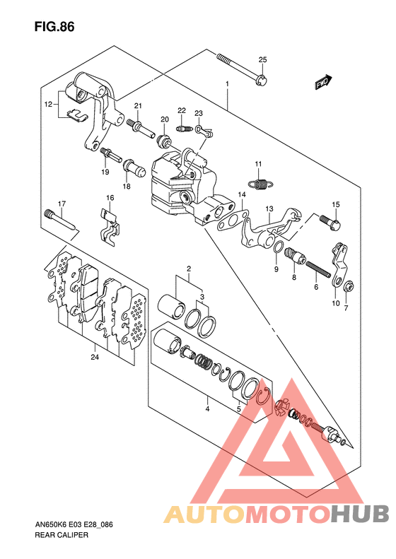 Задний суппорт