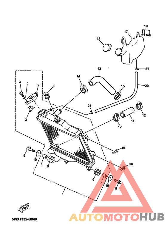 Радиатор и шланг