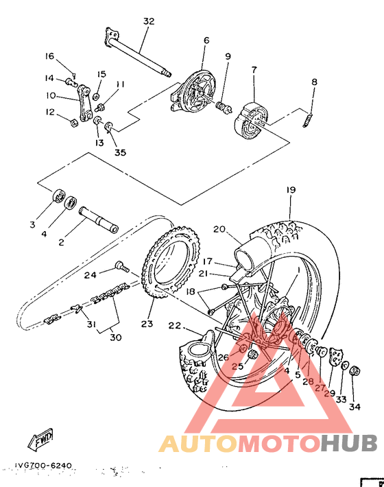 Переднее колесо
