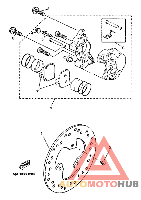 Задний суппорт