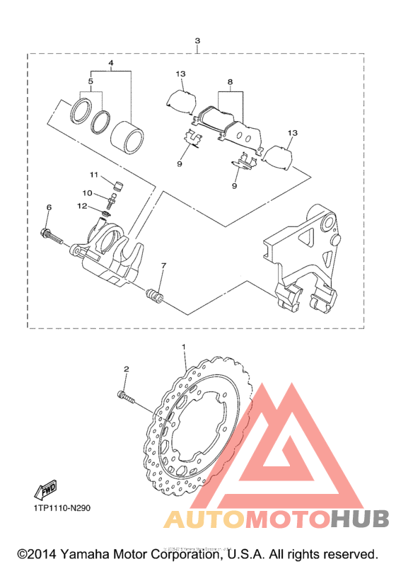 Задний суппорт