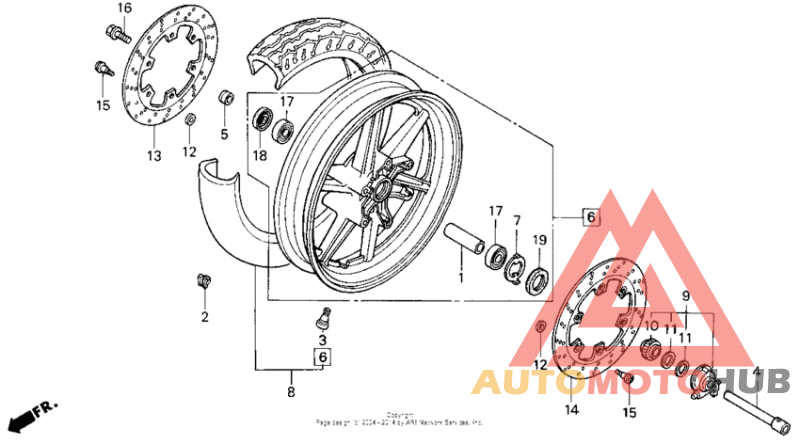 Переднее колесо