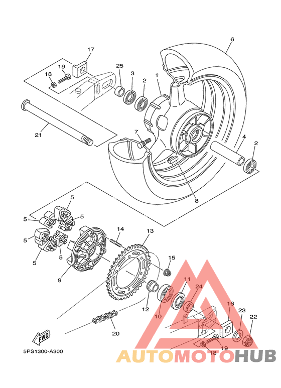 Переднее колесо