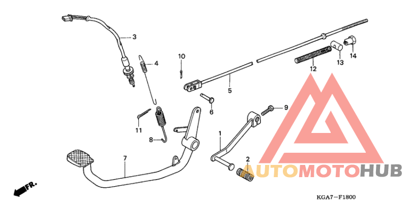 Brake pedal assy