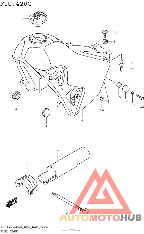 Fuel Tank (Dr-Z400Sml5 E33)