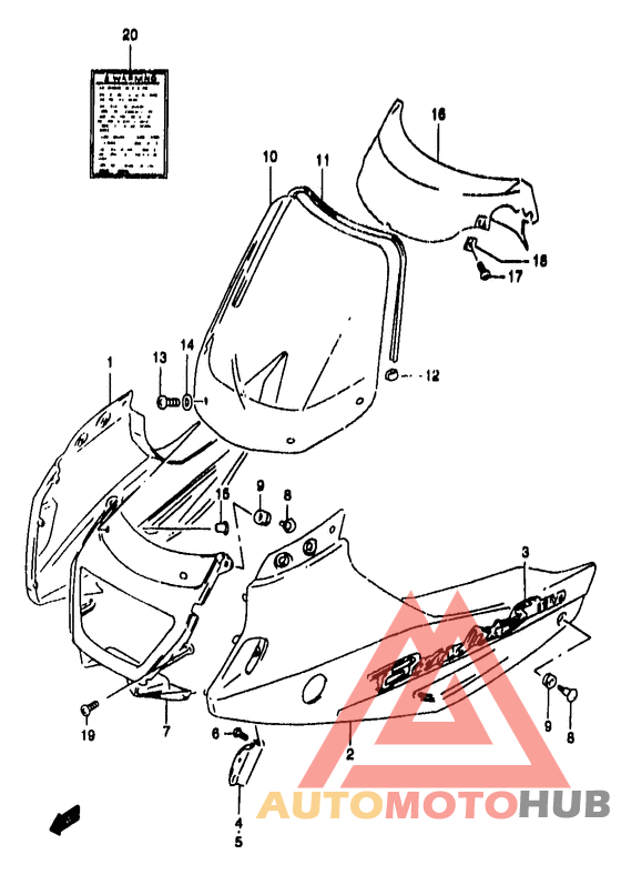 Cowling body