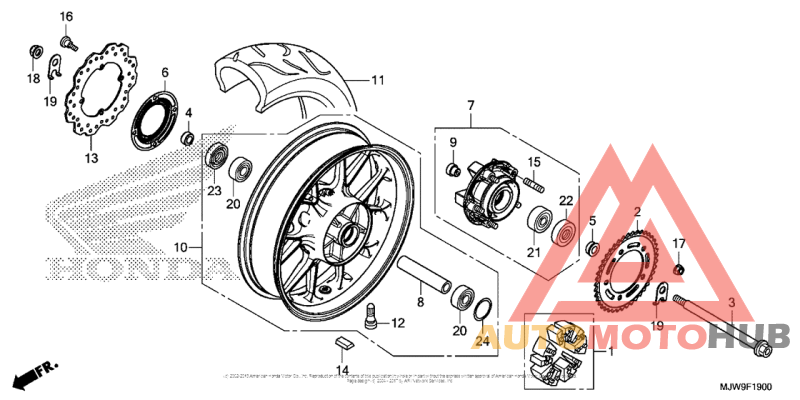 Переднее колесо