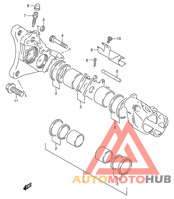 Передний суппорт