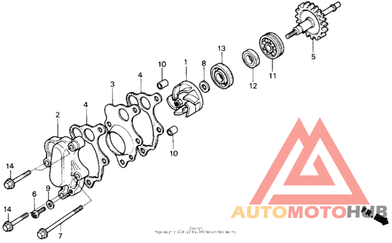 Water pump 85-89