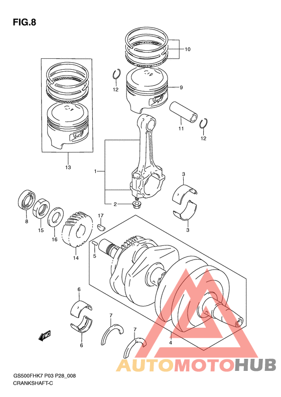 Вал коленчатый
