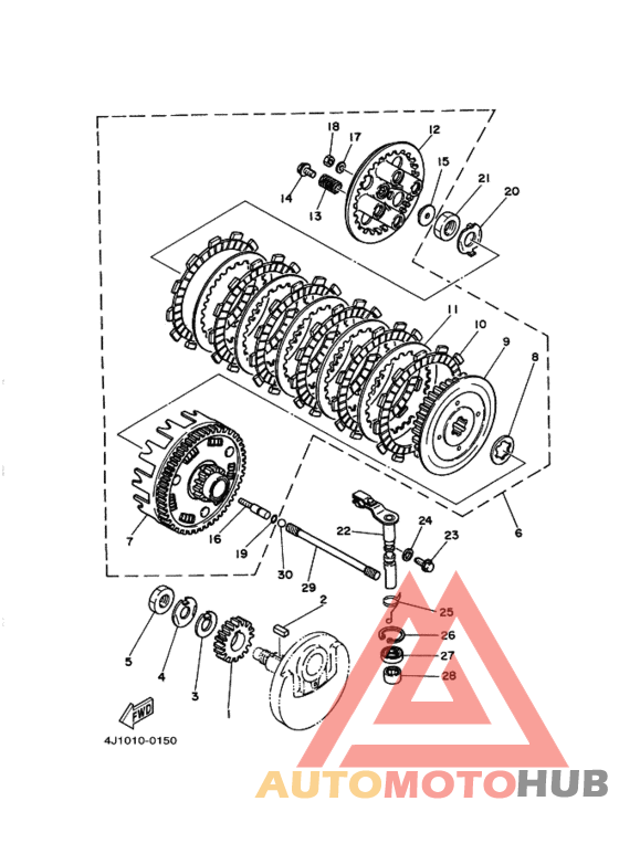 Сцепление и сервопривод