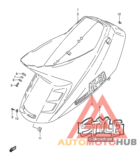 Обтекатель задний