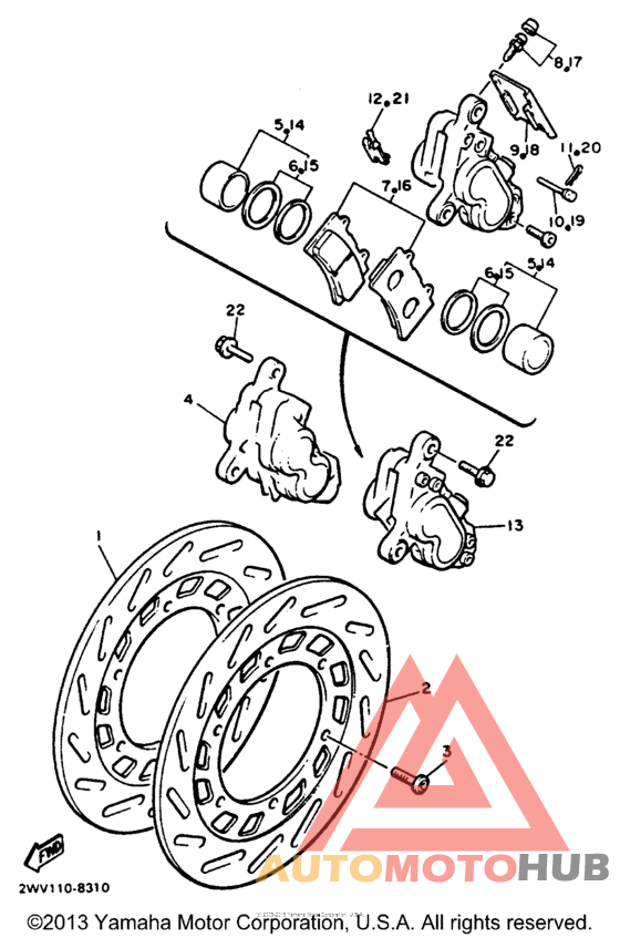 Передний суппорт