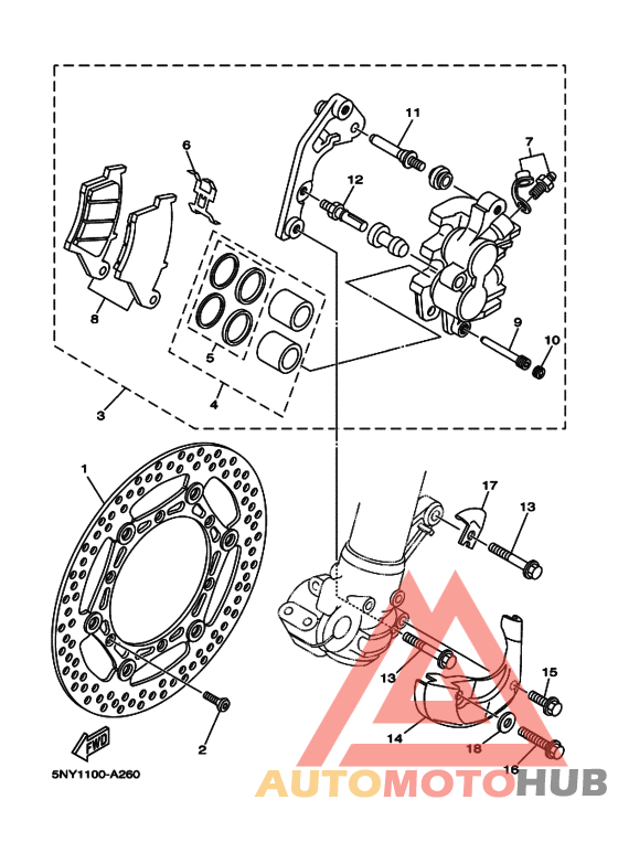 Передний суппорт