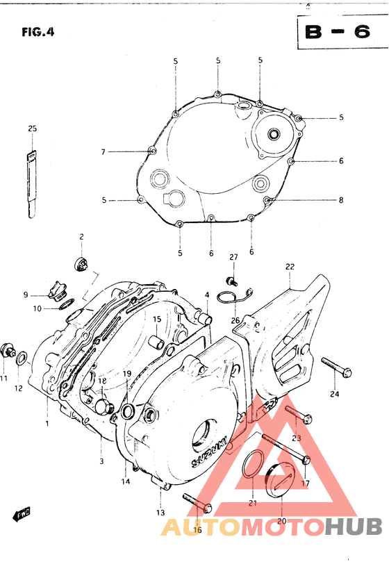 Crankcase cover ass`y  (v