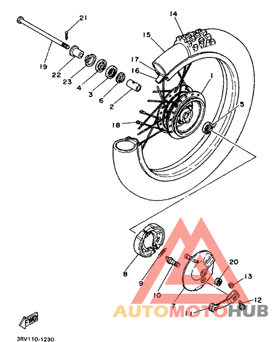 Переднее колесо
