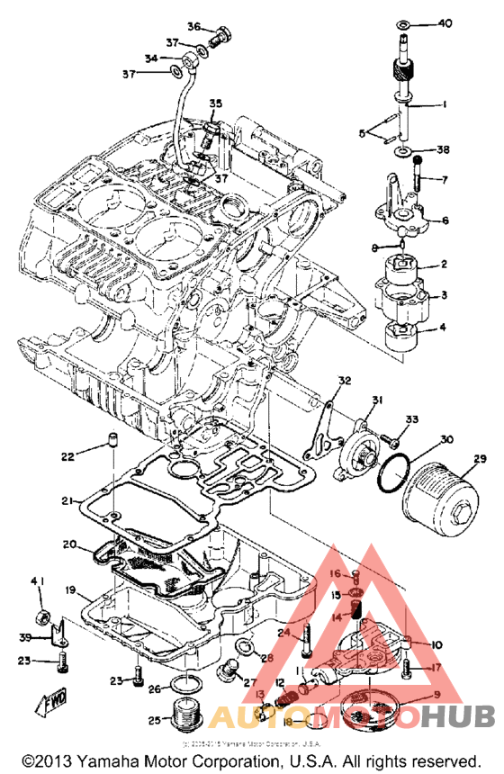 Oil pump oil cleaner
