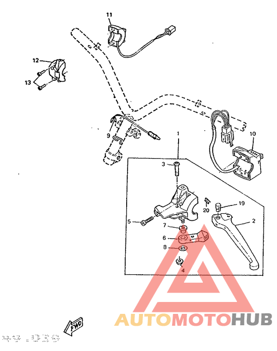 Handle switch. lever