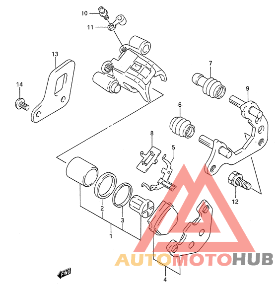 Задний суппортs