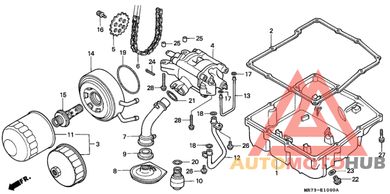 Oil filter/oil pan/ oil pump