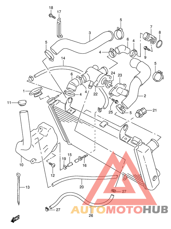 Радиатор hose