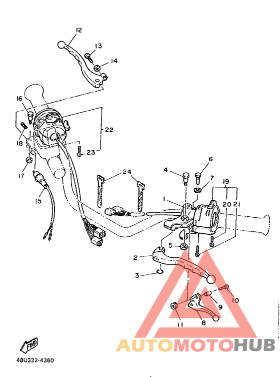 Handle switch. lever
