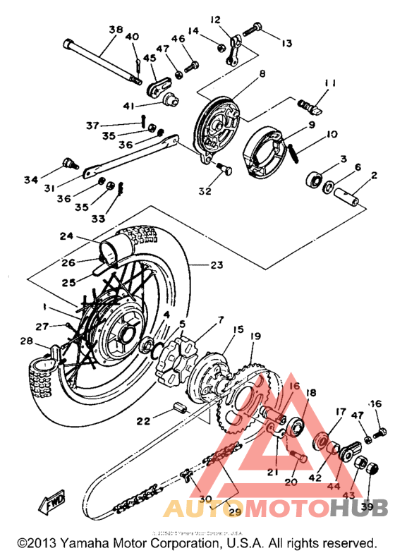 Переднее колесо
