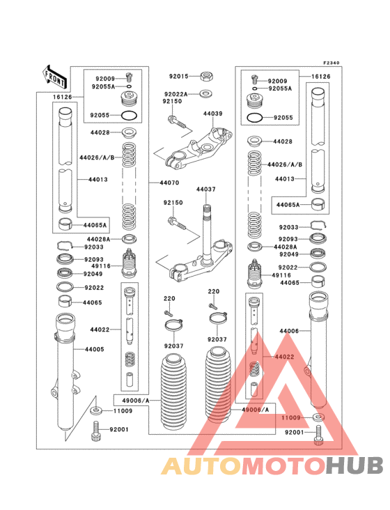 Front fork(kx80-r2/r3)