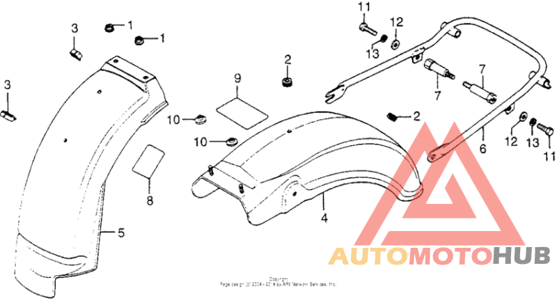 Задний бампер