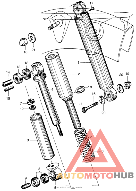 Задние амортизаторы