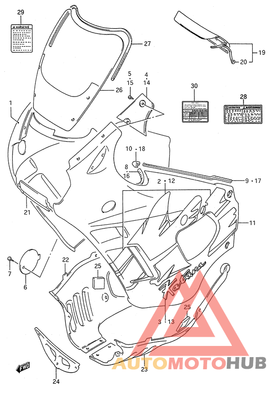 Cowling body