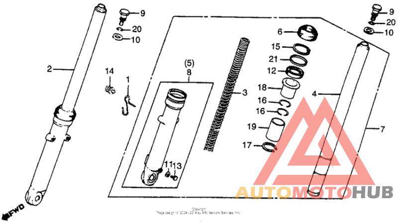 Front shock absorber 79-82