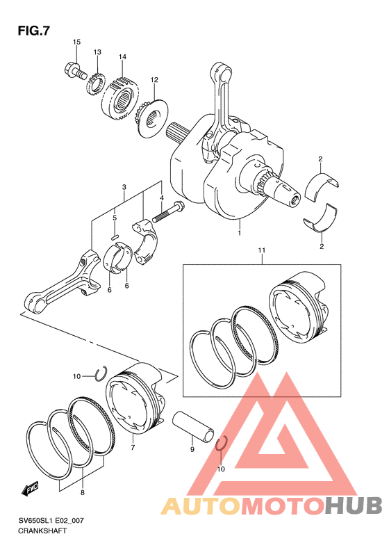 Вал коленчатый
