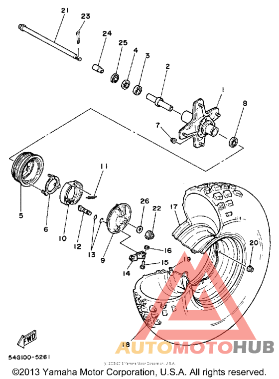 Переднее колесо