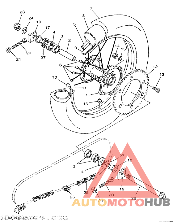 Переднее колесо