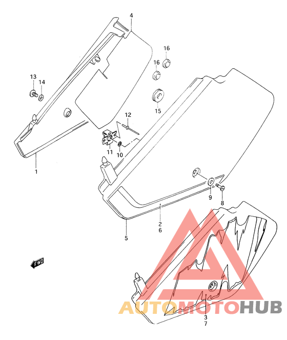 Обтекатель задний