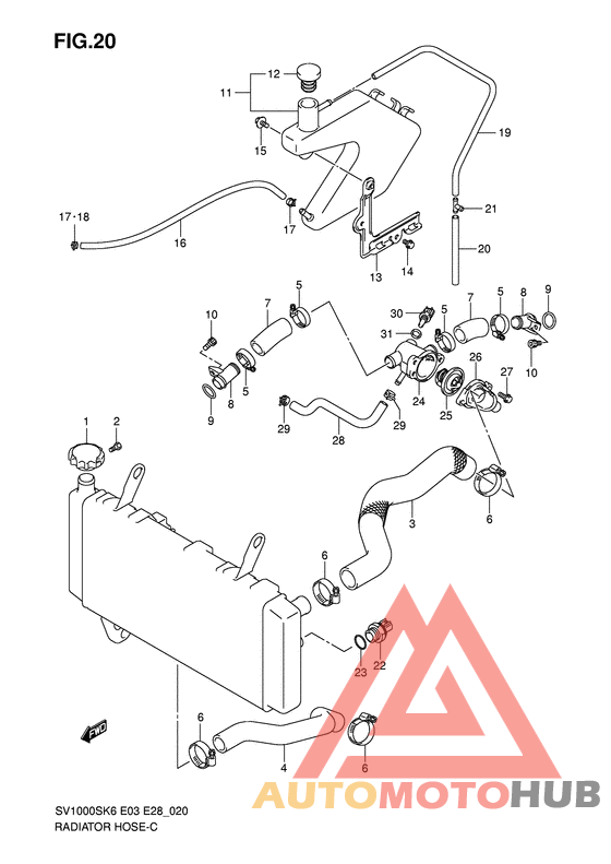Радиатор hose