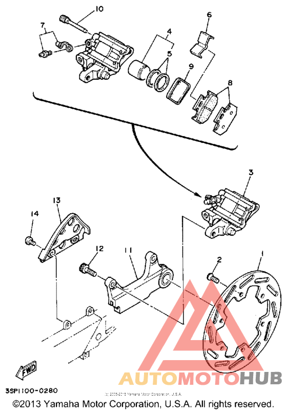 Задний суппорт