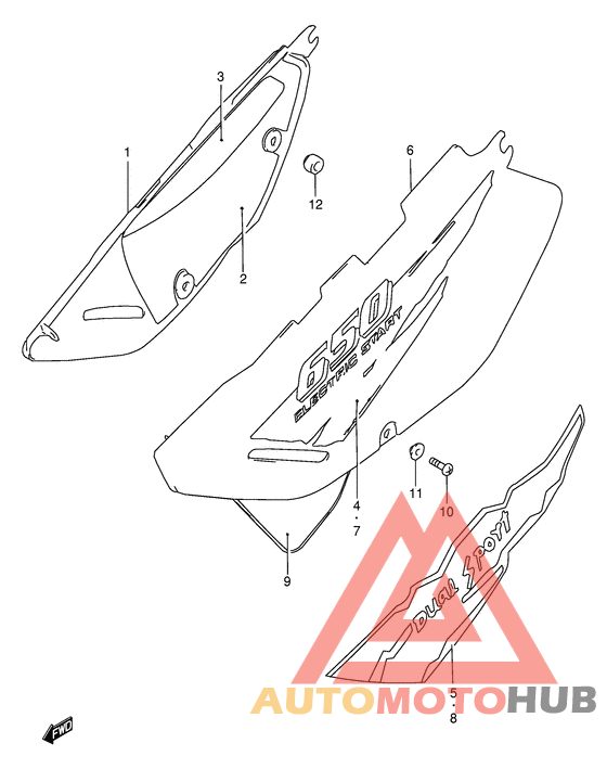 Обтекатель задний