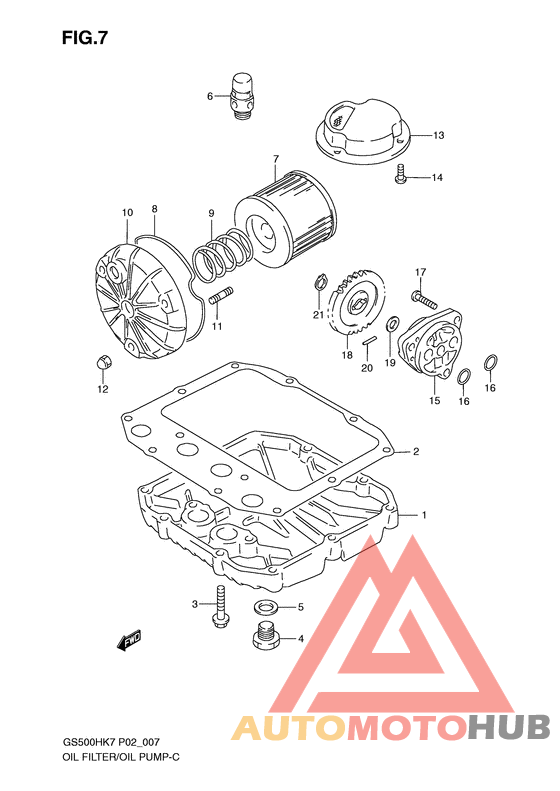 Oil filter-oil pump
