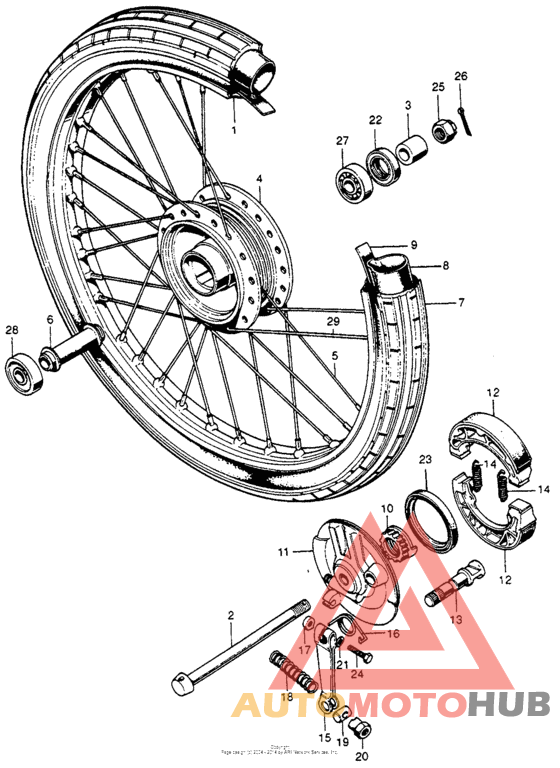 Переднее колесо