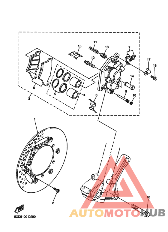 Передний суппорт