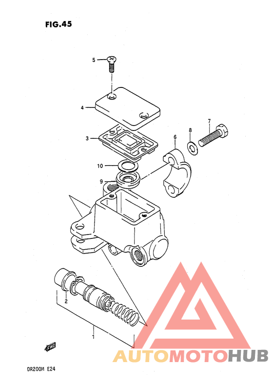 Передний тормозной цилиндр