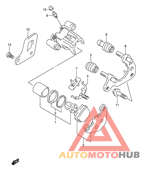 Задний суппорт