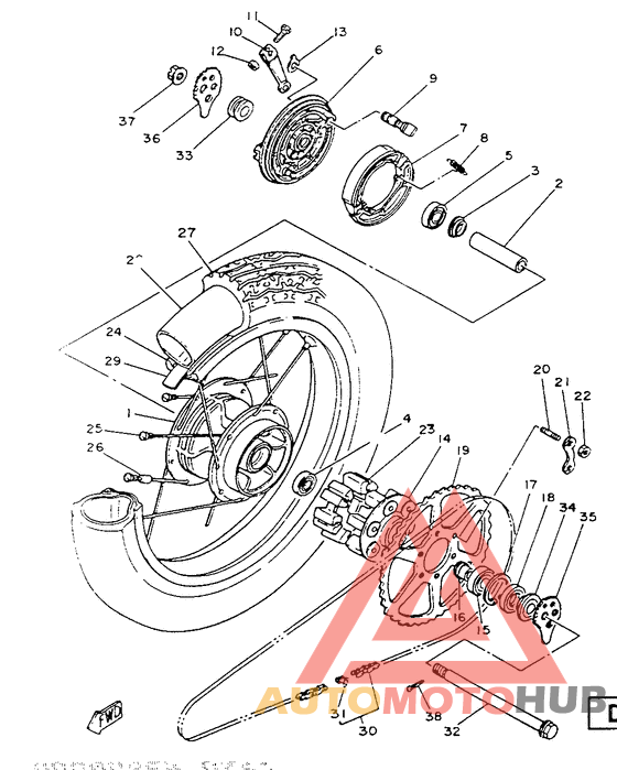 Переднее колесо