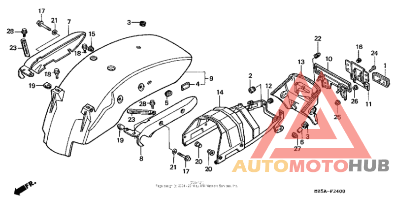 Задний бампер