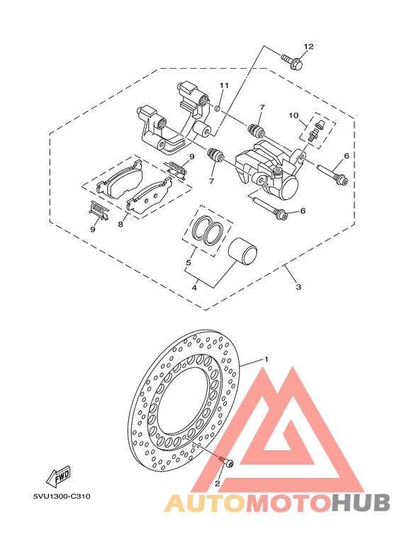 Задний суппорт