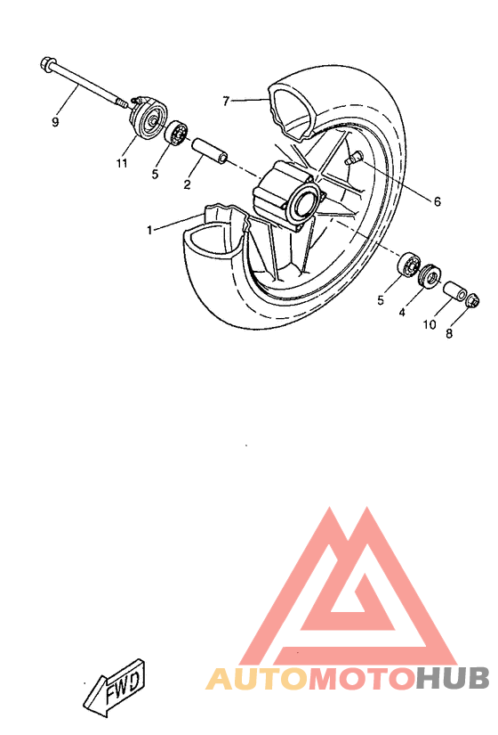 Переднее колесо