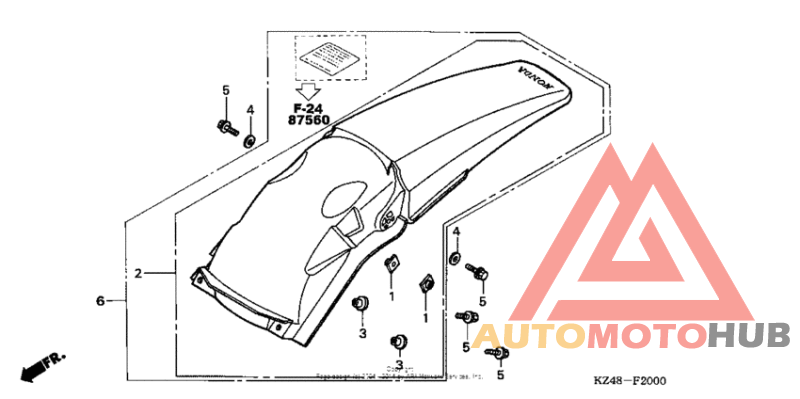 Задний бампер