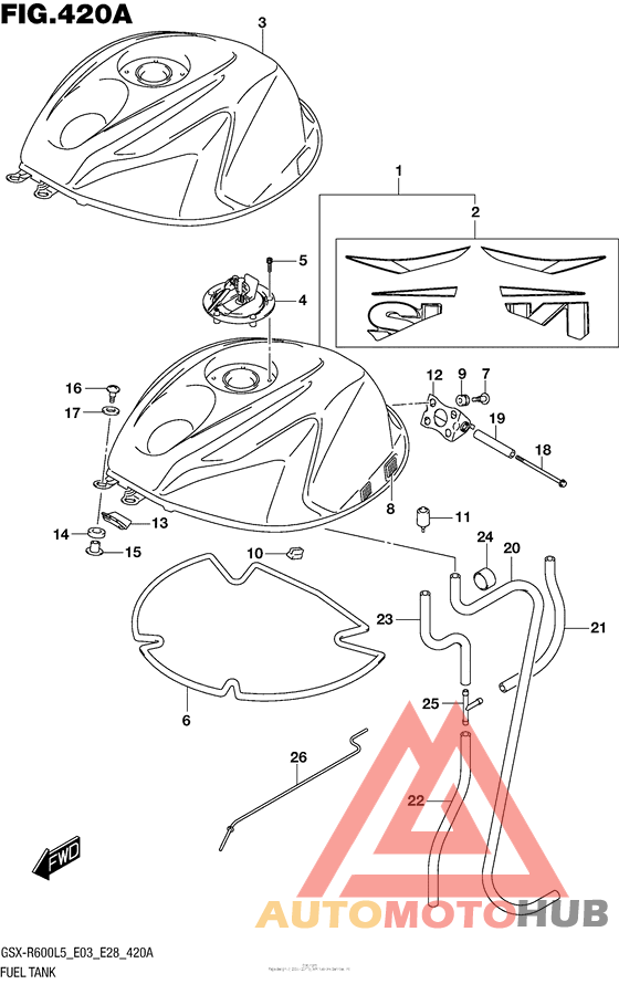 Fuel Tank (Gsx-R600L5 E03)